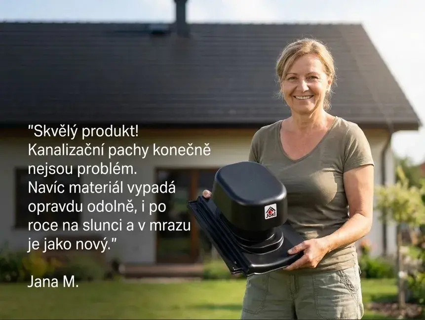 Venteo CO 12 9005 - skvělý větrací komínek od střechy jokl.